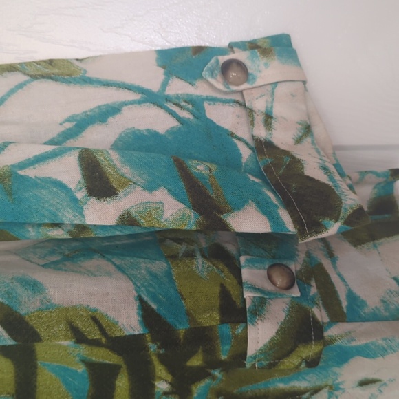 R.Q.T. Floral Button-Up, Linen Blend, 3/4 Sleeves Blazer/Jacket PXL - Picture 4 of 12